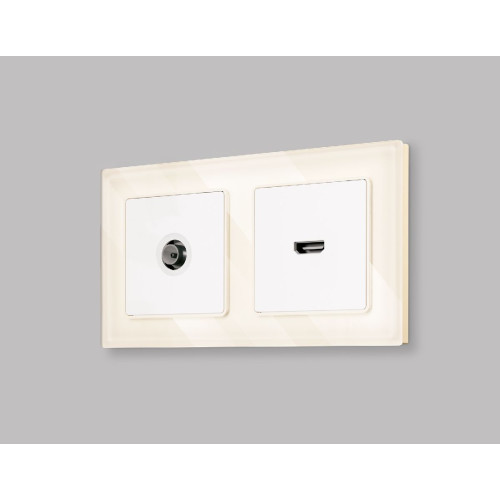 Комплект механизма TV розетки оконечной 50-870 MHz 1dB Ambrella Volt Alfa MA133010