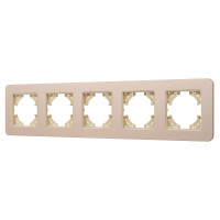 Рамка на 5 постов алюминиевая Arlight FRM-AKIRY-SFAL-5-GD 049748