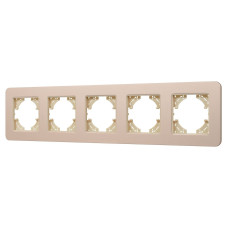 Рамка на 5 постов алюминиевая Arlight FRM-AKIRY-SFAL-5-GD 049748