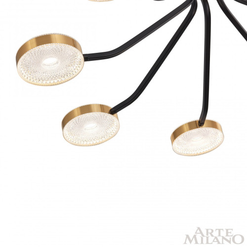 Люстра на штанге Arte Milano Ferrara 276079/8 BK/GD