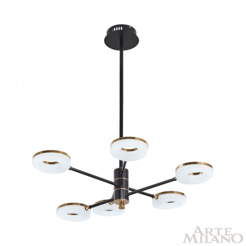 Люстра на штанге Arte Milano Ferrara 276699/6 BK/GD