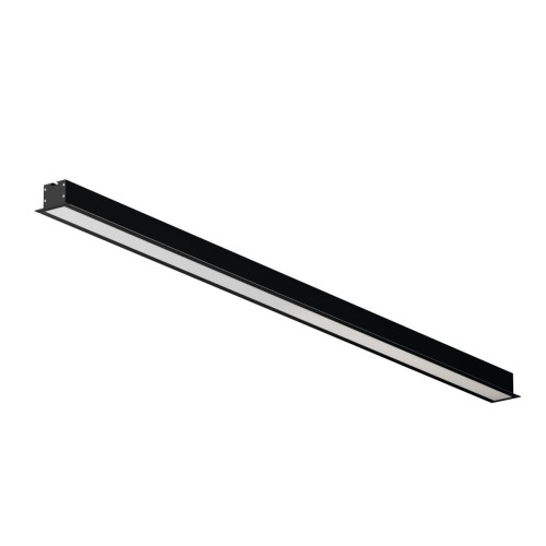 Линейный встраиваемый светильник Maytoni Technical 3000K 50x35 (Черный, 1 м) LL313011