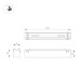 Трековый магнитный светильник Arlight MAG-VIBE-FLAT-L293-12W Warm3000 (BK, 100 deg, 48V) 044432