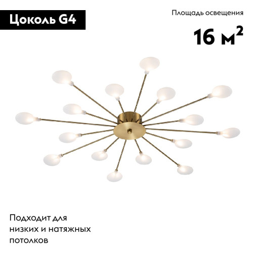 Потолочная люстра Escada Starfall 2109/16 Copper