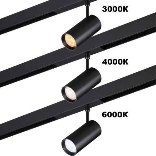 Трековый светодиодный светильник с переключателем цветовой темперетуры Novotech Port Vector 359958