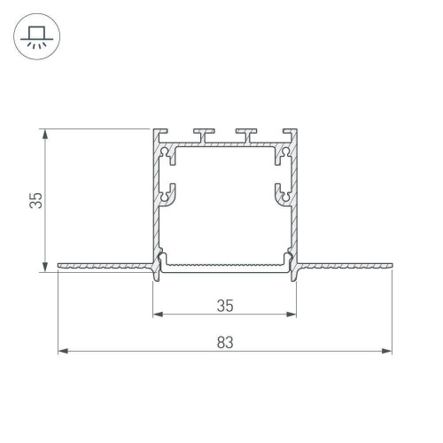 Профиль Arlight SL-LINIA 027158