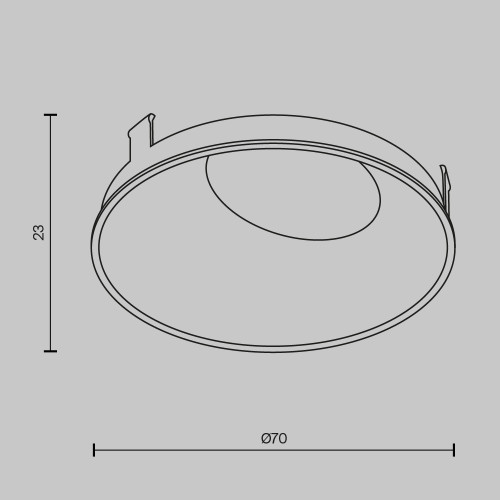 Декоративная рамка-отражатель Maytoni Wise Ring057-10-GF