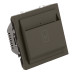 Выключатель карточный Stekker Эмили RSW40-5114-09 антрацит, soft touch 50701