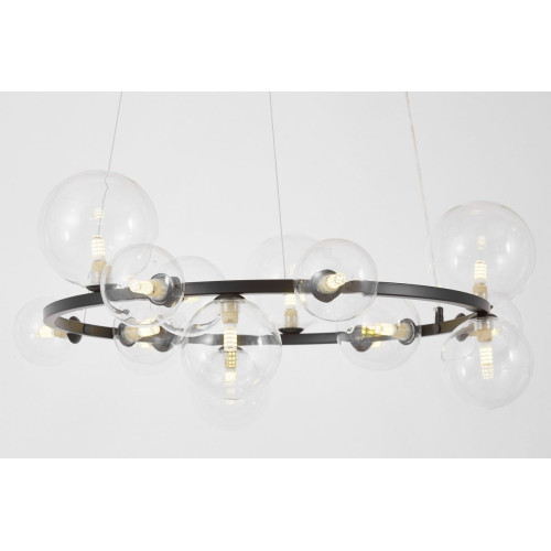 Подвесная люстра Lumina Deco LDP 7033-15 BK+CL