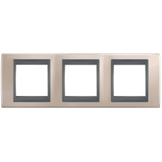Рамка 3-постовая Schneider Electric Unica Top MGU66.006.296