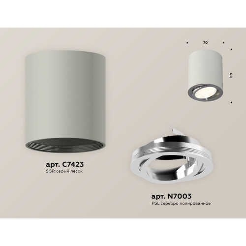 Потолочный светильник Ambrella Light Techno Spot XS7423021 (C7423, N7003)