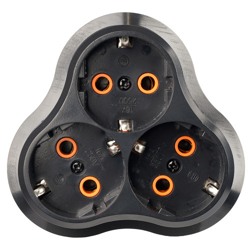 Разветвитель сетевой 3-местный Stekker 250V 16A ABS ADP16-23-21 50682