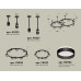 Комплект подвесного светильника Ambrella Light Techno Ring XR92221005 (A9222, A9227, C9238, C9232, N8462)
