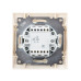 Выключатель двухклавишный с подсветкой Лама TDM Electric SQ1815-0305