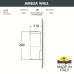 Уличный настенный светильник Fumagalli DR2.570.000.WYF1R