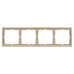 Рамка пластиковая Arlight FRM-NOBE-SFPL-4-GD 054225 Рамка пластиковая Arlight FRM-NOBE-SFPL-4-GD 054225