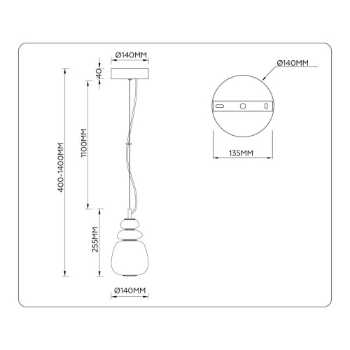 Подвесной светильник Ambrella Light High Light Ceramo Modern LH53161