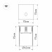Светильник для ступеней Arlight LT-GAP-S70x70-3W Warm3000 025738
