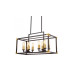 Подвесная люстра Lumina Deco Waldorf LDP 1140-8 BK+MD