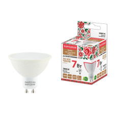 Лампа светодиодная TDM Electric Народная GU10 7W 3000K матовая SQ0340-1661