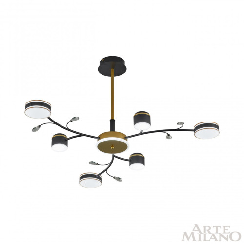 Люстра на штанге Arte Milano Ferrara 276240/6+1 BK/GD