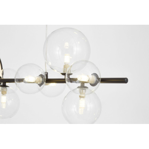 Подвесная люстра Lumina Deco LDP 7033-7 BK+CL