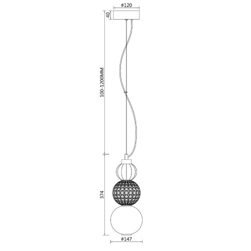 Подвесной светильник Maytoni Collar P069PL-L16CH3K