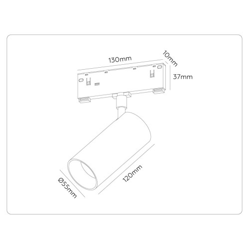 Трековый магнитный светильник Ambrella Light Track System GL2310