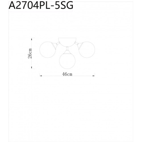 Потолочный светильник ARTE Lamp A2704PL-5SG