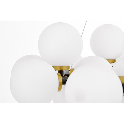 Подвесная люстра Lumina Deco Marsiada LDP 6033-25 BK+MD