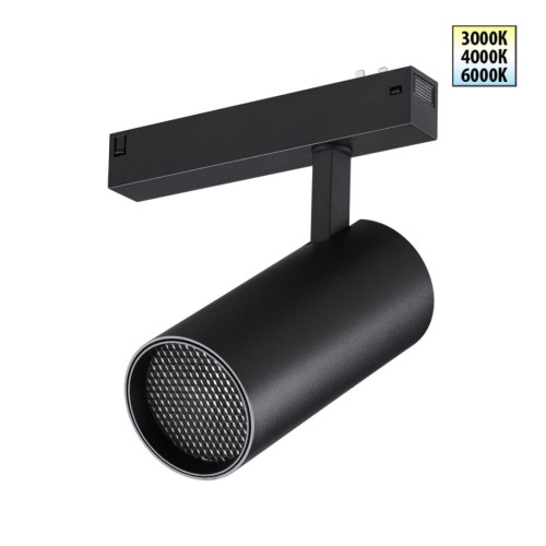 Трековый светодиодный светильник с переключателем цветовой темперетуры Novotech Port Vector 359960 Трековый светодиодный светильник с переключателем цветовой темперетуры Novotech Port Vector 359960