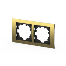 Рамка двухместная ELBI Zena Platin 500-073400-226