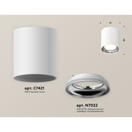 Потолочный светильник Ambrella Light Techno Spot XS7421011 (C7421, N7022)