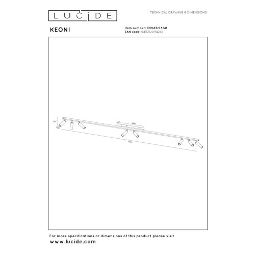 Спот Lucide Keoni 09943/08/41