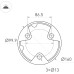 Ландшафтный светильник Arlight LGD-GUIDE-BOLL-H1000-20W Warm3500-MIX (GR, 280 deg, 230V) 047690