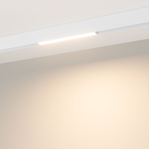 Трековый магнитный светильник Arlight MAG-ORIENT-FLAT-L235-8W Warm3000 (WH, 100 deg, 48V, DALI) 035835(1)