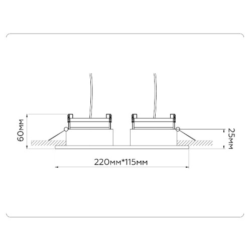 Встраиваемый светильник Ambrella Light GX Standard Tech Techno Spot TN52344