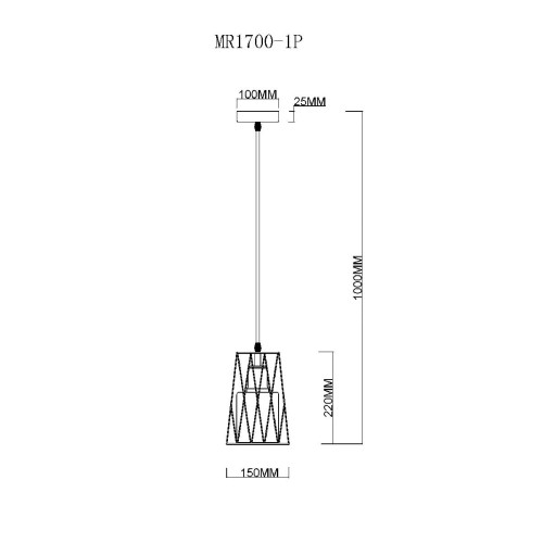 Подвесной светильник MyFar Scrum MR1700-1P