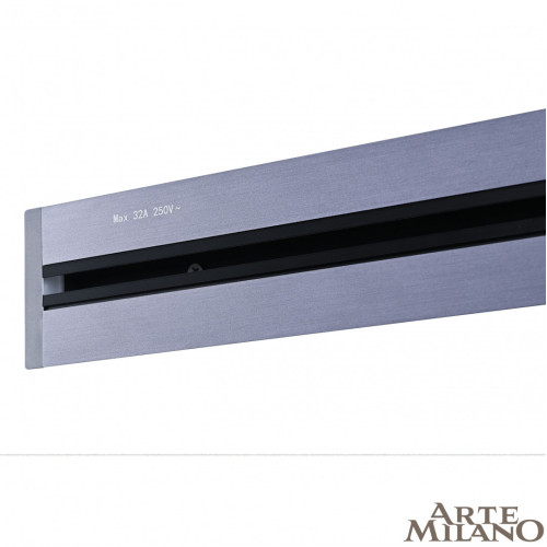 Встраиваемый шинопровод с выключателем Arte Milano Am-track-sockets 385205TBB/50 Grey