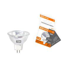 Лампа галогенная TDM Electric GU5.3 50W 3000K прозрачная SQ0341-0009