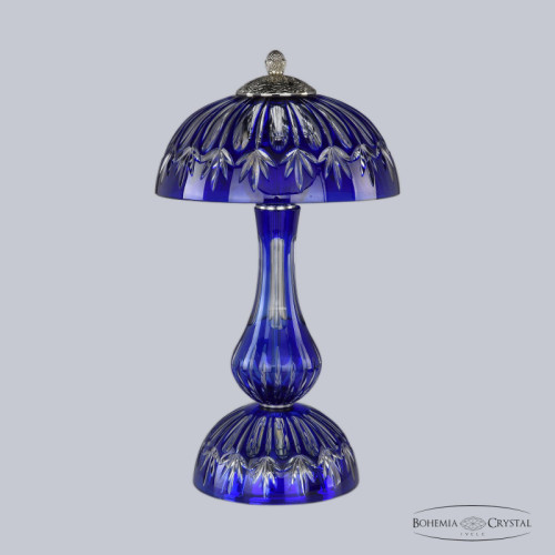 Настольная лампа Bohemia Ivele Crystal 1370L/3/25 Ni Clear-Blue/H-1I Настольная лампа Bohemia Ivele Crystal 1370L/3/25 Ni Clear-Blue/H-1I