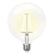 Лампа светодиодная филаментная (10534) Uniel E27 10W 3000K прозрачная LED-G125-10W/WW/E27/CL PLS02WH