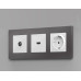 Комплект механизма розетки HDMI 2.0 40V/500mA 2.0GHz 5-18Gbit/s Ambrella Volt Alfa MA114010