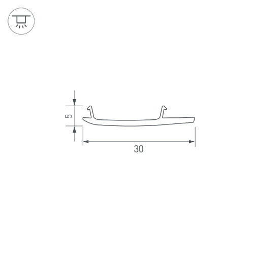 Экран Arlight STRETCH-S-30-WALL-SIDE-100m (STEP) 045388
