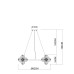 Подвесная люстра Arte Lamp Etereo A5261LM-25GO