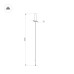 Уличный светильник Arlight LGD-CONO-BOLL-H1500-7W Warm3000 (DG, 36 deg, 230V) 037521