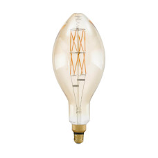 Лампа светодиодная филаментная диммируемая Eglo E27 8W 2100К янтарь 11685