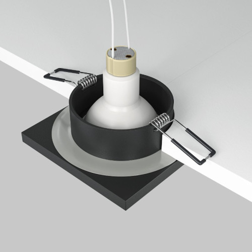 Встраиваемый светильник Maytoni Technical Stark DL083-01-GU10-SQ-B