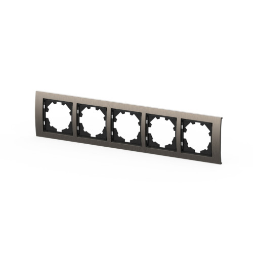 Рамка пятиместная ELBI Zena Platin 500-073000-250