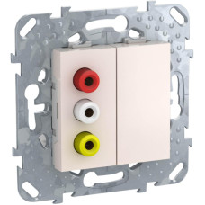 Розетка 3xRCA Schneider Electric Unica MGU5.431.25ZD